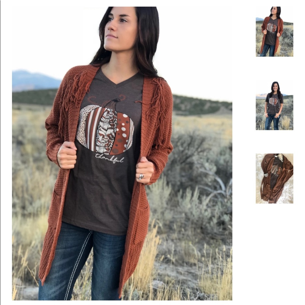 Pattern pumpkin t shirt